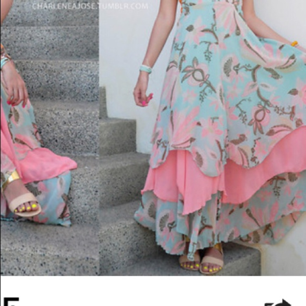 Floral maxi dress